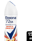 Rexona Women's Peach & Lemon Herb Antiperspirant Spray 150 ml - 72 Hour Protection
