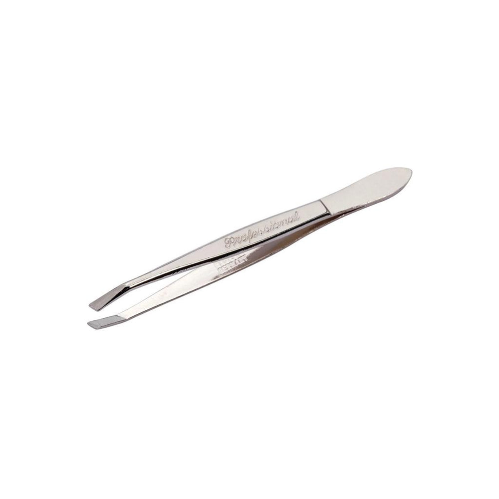 Solingen Nickel-Plated Slant Tweezers for Precise Grooming
