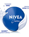 NIVEA Creme Moisturizing Cream - Long-Lasting Hydration for Dry Skin, Face and Body Moisturizer, 250ml NIVEA Creme Moisturizing Cream for Dry Skin - 250ml NIVEA Creme, Moisturizing Cream, Long-lasting Hydration, Dry Skin Care, Face and Body Moisturizer, Skincare, Moisturizer, Hydrating Cream, Skincare Essentials, Dry Skin Relief, Non-Greasy Moisturizer, Family Skincare, Eucerit, Dermatologically Tested