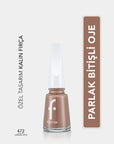 Flormar Nail Enamel: High Pigment, Long Lasting Nail Polish - 472 Caramel Latte - Chip Resistant, Glossy Finish for Stunning Nails Flormar Nail Enamel: Long Lasting, High Pigment Nail Polish nail polish, nail enamel, high pigment nail polish, long lasting nail polish, chip resistant nail polish, Flormar nail polish, caramel latte nail polish, glossy nail polish, nail color, nail lacquer, nail care, manicure, pedicure, women's beauty, cosmetic, nail treatment, vibrant color, strong nails, healthy nails, salo