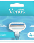 Gillette Venus Razor Refill Blades for Women - 4 Pack, Smooth Shave, Compatible with Most Venus Handles Gillette Venus Razor Blades for Women - Smooth Shave Gillette Venus Razor Blades, Women's Razor Refills, Shaving Blades for Women, Gillette Venus Compatible Blades, Razor Blades for Smooth Shave, Women's Grooming, Shaving Essentials, Personal Care, Beauty Products