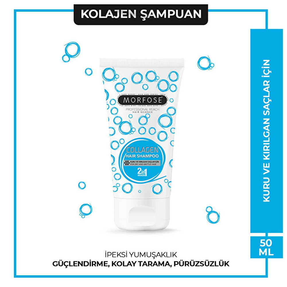 Morfose Collagen Shampoo for Dry Hair - 1.69 fl oz, Gentle Cleansing & Nourishment - view 2