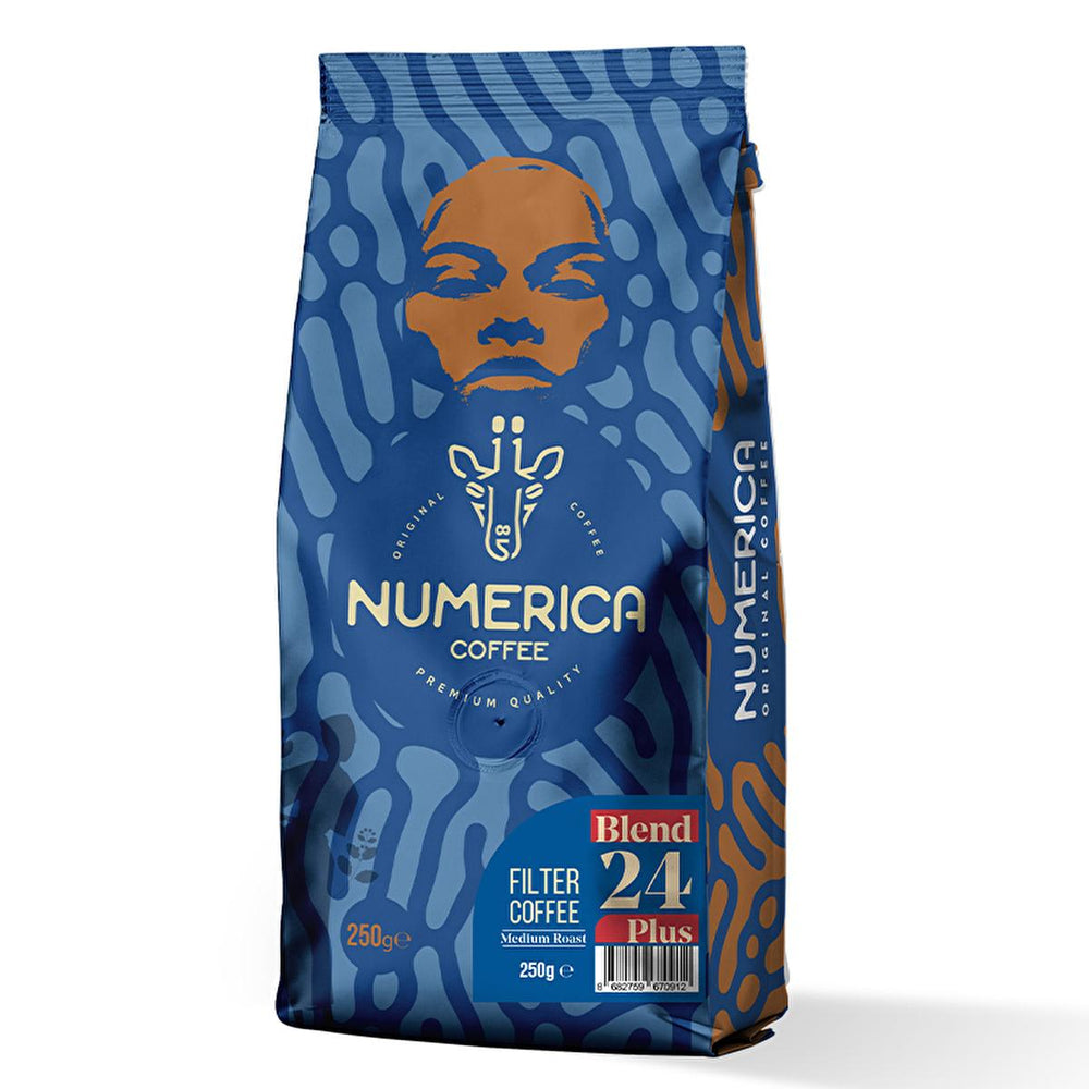 Numerica 100% Arabica Ground Coffee - Tropical Fruit Flavor, High Acidity, 250g - Food & Candy