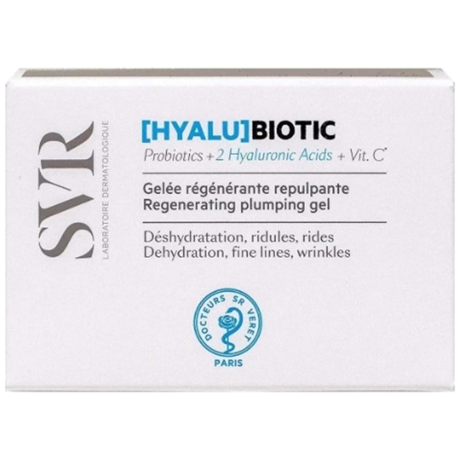 SVR Hyalu Biotic Regenerating Plumping Anti-aging Face Cream/Gel - Sensitive Skin Friendly, Hydrating, Vitamin C Enriched SVR Hyalu Biotic Regenerating Plumping Face Gel - Anti-aging, Hydrating anti-aging cream, face gel, plumping serum, sensitive skin friendly, Vitamin C face cream, hydrating face gel, skincare, anti-aging skincare, face moisturizer, wrinkle reduction, fine line reduction, skin hydration, radiant skin, youthful skin, cosmetic, beauty product