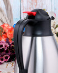 Cooker 2.5 Liter Stainless Steel Thermos: Keeps Drinks Hot or Cold for 24 Hours - Shatterproof, Large Capacity Insulated Beverage Container Cooker Stainless Steel Thermos - 24 Hour Hot & Cold! stainless steel thermos, insulated beverage container, 2.5 liter thermos, hot cold thermos, shatterproof thermos, large capacity thermos, thermos, stainless steel, insulated, beverage container, hot thermos, cold thermos, shatterproof, large capacity, outdoor enthusiasts, durable thermos, long-lasting thermos, ergonom