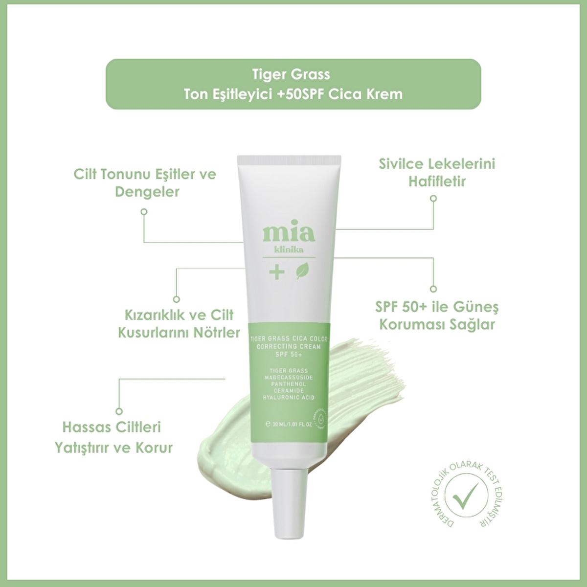 Mia Klinika Cica Cream SPF 50+ | Tone & Protect Sensitive Skin