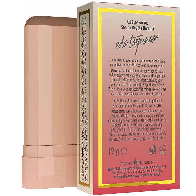 Eda Taspinar Cream Stick Bronzer in Shadey 19g