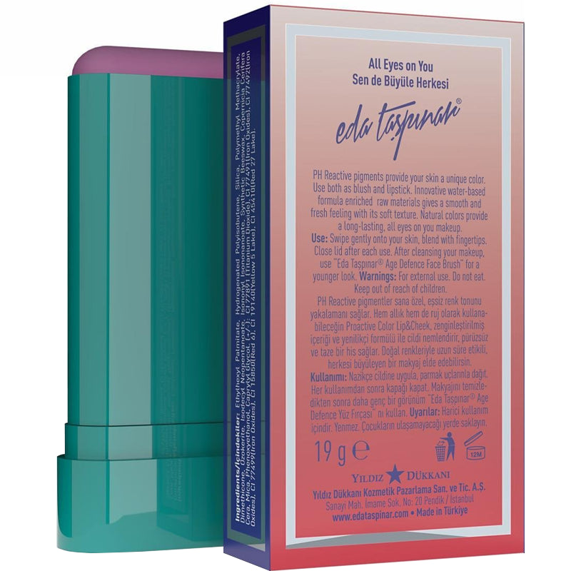 Eda Taspinar Lip & Cheek Cream Stick in Proactive Color 19g