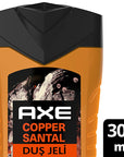 Axe Premium Collection Copper Santal Shower Gel - 10oz | 3-in-1 Formula