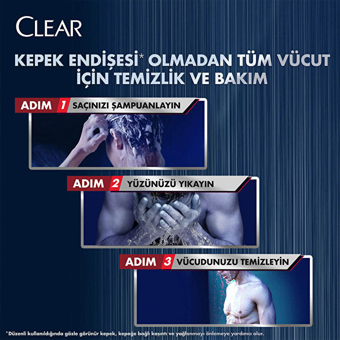 Clear Men Dandruff Care Shampoo - 13.5 Fl Oz | Deep Cleansing