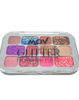 Mov Glitter 12-Color Eyeshadow Palette No: 03