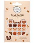 Bee Beauty Bear Design Acne Pimple Patch - 20 Count Hydrocolloid Bandage with Tea Tree Oil, Cooling & Non-Medicated, Acne Spot Treatment Bee Beauty Bear Acne Patch: Tea Tree Oil Pimple Treatment acne patch, pimple patch, hydrocolloid bandage, tea tree acne treatment, bear design acne patch, acne spot treatment, cooling acne patch, non-medicated acne patch, acne treatment, blemish treatment, spot treatment, acne care, skincare, hydrogel patch, tea tree oil, glycerin, facial care, beauty, personal care, acne