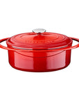 Lava Cast Iron Cookware - Durable Enamel Coated Oval Pot, 8.66 x 11.02 inches - Ideal for Home Cooks - view 2
