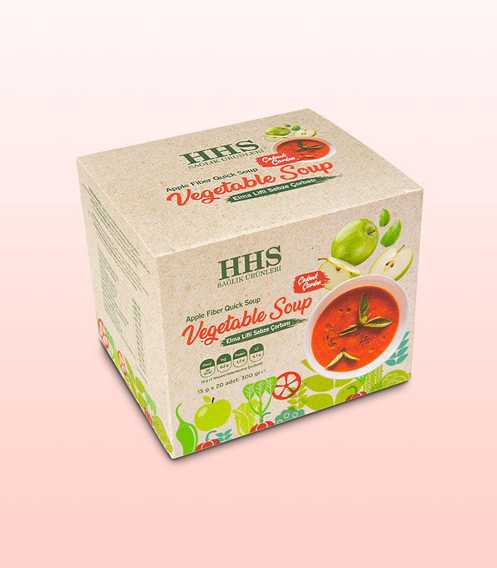 HHS Apple Fiber Diet Soup 15g x 20 | Low Calorie & High Fiber | Light Meal Alternative