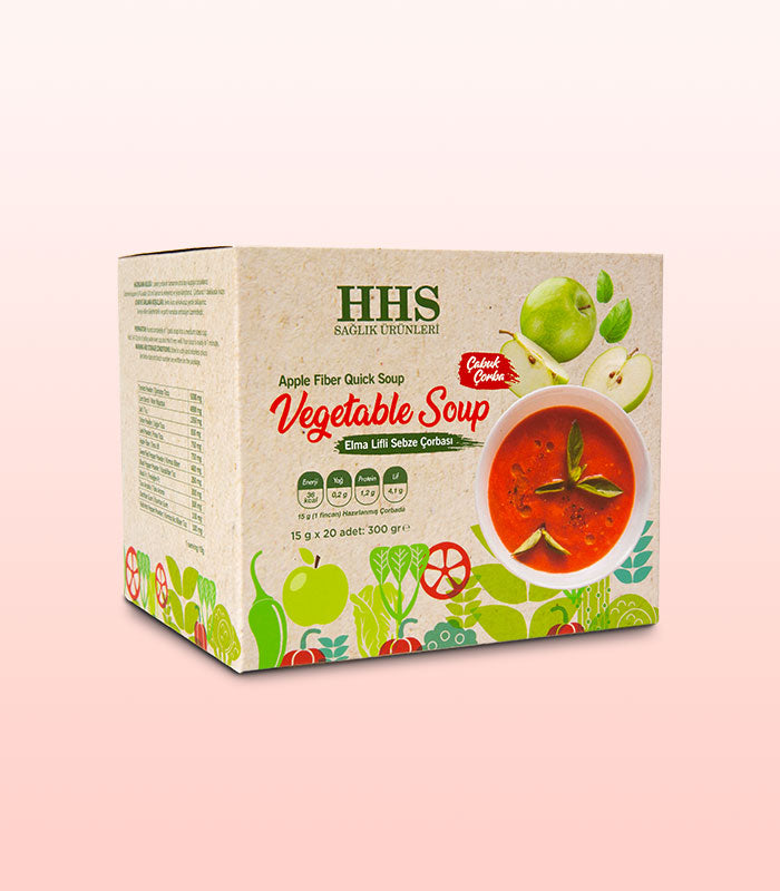 HHS Apple Fiber Diet Soup 15g x 20 | Low Calorie & High Fiber | Light Meal Alternative