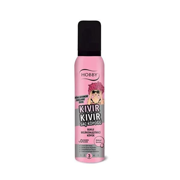 Hobby Curly Hair Mousse - Silicone-Free, Paraben-Free Curl Enhancing Styling Product for Vibrant Curls - 5.07 fl oz Hobby Curly Hair Mousse - Silicone & Paraben-Free curly hair styling product, natural hair care, silicone-free hair mousse, paraben-free hair product, curl enhancing mousse, curly hair care, hair mousse, styling product, botanical keratin, coconut oil, D-Panthenol, long-lasting curls, vibrant curls, frizz control, humidity resistance, lightweight hair product, residue-free, sensitive scalp fri