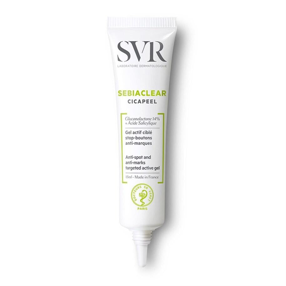SVR Sebiaclear Cicapeel Post-Acne Care Gel for Sensitive Skin - Paraben Free, Salicylic Acid Skincare - Exfoliator