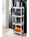 Decobella 4-Tier Bathroom Storage Rack - Maximize Space, Easy Install, Durable Plastic Decobella 4-Tier Bathroom Storage Rack - Maximize Space bathroom storage rack, 4-tier bathroom organizer, plastic bathroom shelf, easy install bathroom storage, bathroom cleaning supply organizer, bathroom organization, decluttering solutions, home storage, plastic storage rack, bathroom essentials organizer