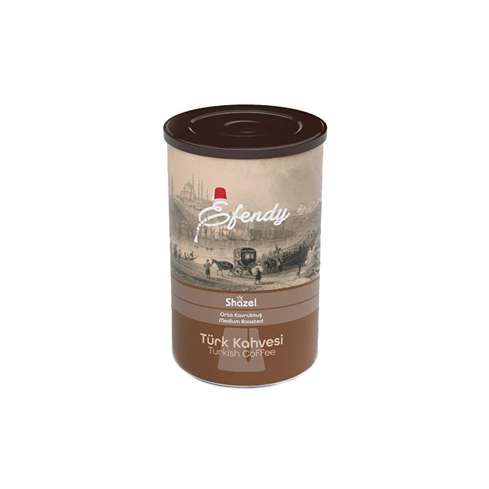 Shazel Efendy Traditional Turkish Coffee, Medium Roast Arabica Ground Coffee - 250g - Food & Candy