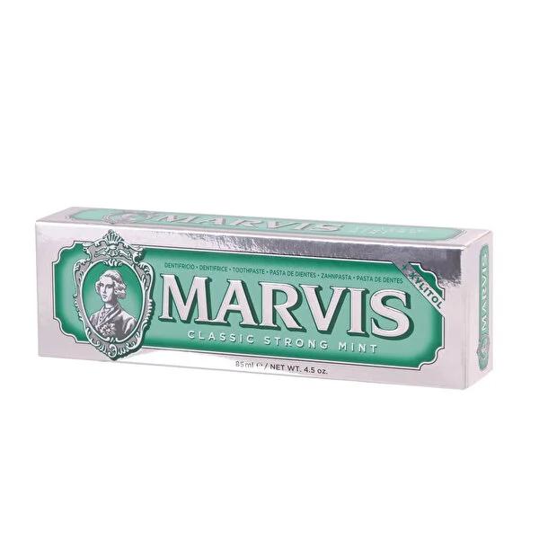 Marvis Classic Strong Mint Toothpaste for Effective Cleaning - 85 ml Marvis Classic Strong Mint Toothpaste - Effective Cleaning Marvis toothpaste, Strong mint toothpaste, Toothpaste for effective cleaning, 85 ml toothpaste, Marvis Classic Strong Mint, oral hygiene, toothpaste, mint toothpaste, effective cleaning, fresh breath, oral care