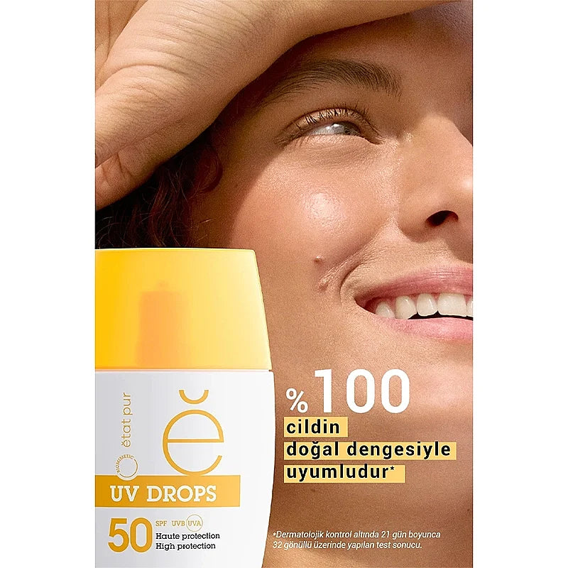 Etat Pur UV Drops Face Fluid SPF 50 Mineral Sunscreen 30g