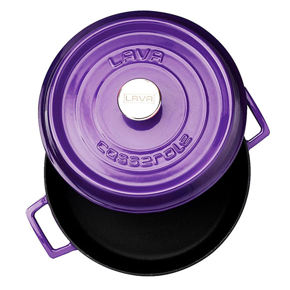 Lava Mor Cast Iron Multi-Purpose Cookware - 11 Inch Round Enamel Coated Pot with Integrated Handle, Oven Safe, - view 2