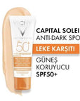 Vichy Capital Soleil SPF 50+ Tinted Sunscreen: Anti-Dark Spot Face Protection, Evens Skin Tone, High UVA/UVB Defense, Hypoallergenic Vichy SPF 50+ Tinted Sunscreen: Anti-Dark Spot, Even Skin sunscreen, SPF 50+ sunscreen, anti dark spot sunscreen, tinted sunscreen, sun protection for face, hypoallergenic sunscreen, sunscreen for dark spots, Vichy sunscreen, lekeleri gideren güneş kremi, leke karşıtı güneş kremi, sun protection, anti-aging, even skin tone, dark spot prevention, UVA protection, UVB protection,