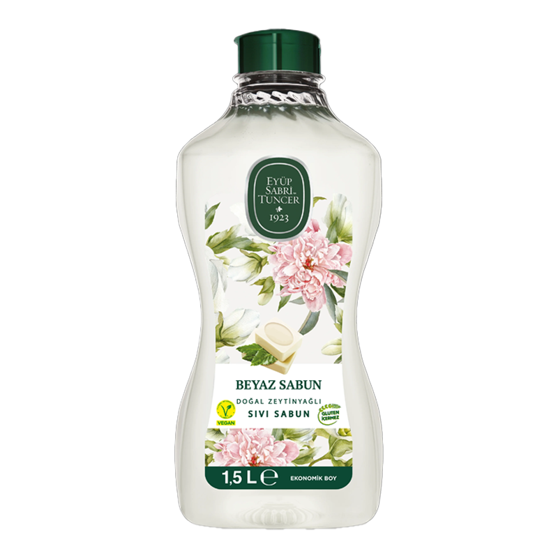 Eyup Sabri Tuncer Olive Oil Liquid Soap White Soap Scent 1.5 L