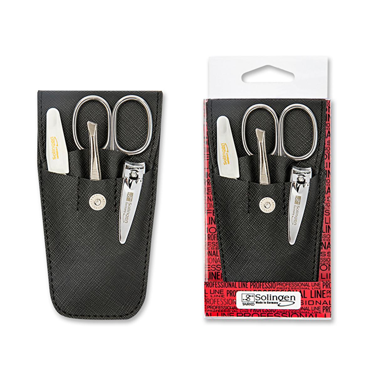 Solingen 5-Piece Manicure Set - Professional Nail Care Kit with Carrying Case, Tweezers, Nail File, Nail Clippers, and Cuticle Clippers Solingen Manicure Set - Professional Nail Care Kit manicure set, nail care kit, nail grooming tools, portable nail care, Solingen manicure set, nail care, grooming tools, beauty essentials, professional nail care, nail health, nail hygiene