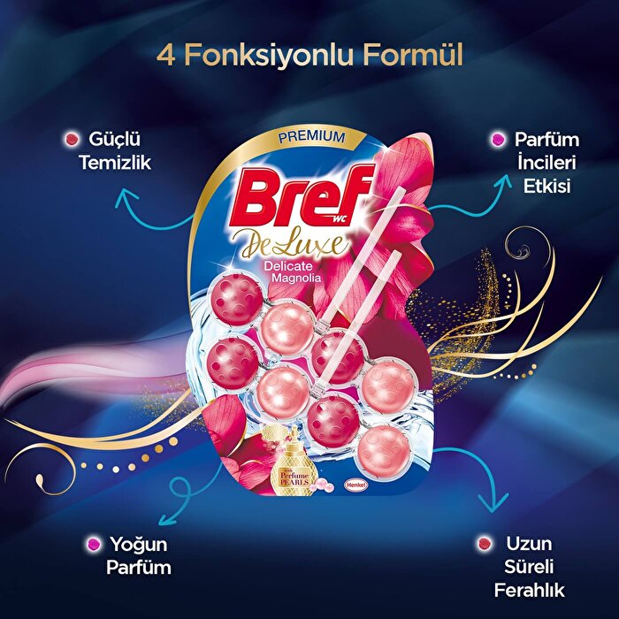 Bref Deluxe Magnolia Toilet Block 2-Pack - Hygienic Cleaning