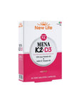 New Life Mena K2+D3 Vitamin Supplement: Supports Bone Health, High Absorption, 100 mcg K2 & 1000 IU D3, Gluten & Soy-Free New Life Mena K2+D3: Bone Health & Immune Support Vitamin K2 D3 supplement, Mena K2 D3 capsule, Vitamin K2 100 mcg, Vitamin D3 1000 IU, bone health supplement, olive oil Vitamin K2 D3, fish gelatin capsules Vitamin, soy free vitamin, GMO free vitamin, gluten free vitamin, Vitamin K2, Vitamin D3, bone health, immune support, K2 supplement, D3 supplement, dietary supplement, health and wel
