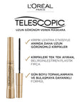 2 x L'Oreal Paris Telescopic High Precision Flexible 8ml Mascara - Black