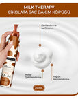 Morfose Milk Therapy Chocolate Hair Mousse: Revitalize Dry, Damaged Hair with Milk Protein & Amino Acids - Color Safe Volumizing Treatment Morfose Milk Therapy Chocolate Hair Mousse - Repair & Revitalize hair mousse, milk therapy mousse, chocolate hair mousse, hair repair mousse, dry hair treatment, damaged hair treatment, color safe hair mousse, hair volumizing mousse, hair protein treatment, amino acid hair treatment, hair care, hair styling, milk protein, amino acids, dry hair, damaged hair, color protec