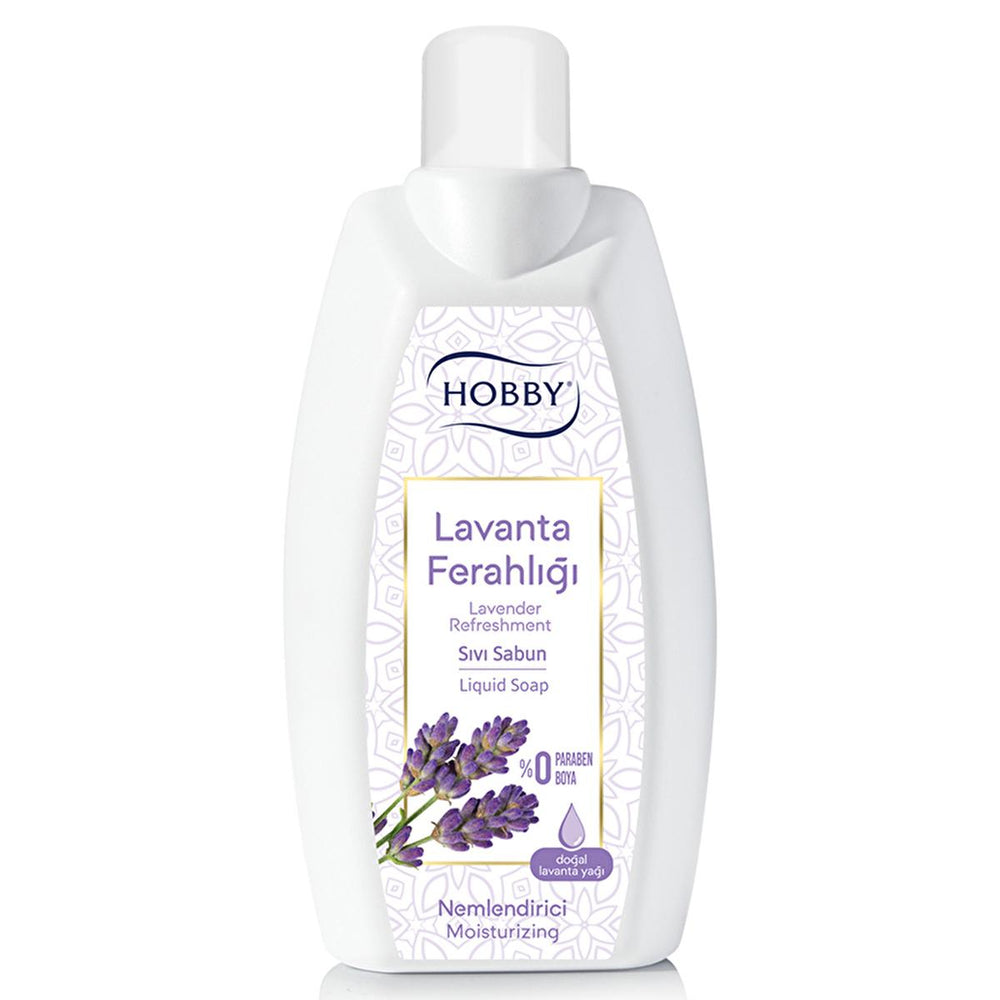 Hobby Lavanta Ferahlığı Sıvı Sabun 1500 ml - Natural Lavender Hand Soap, Gentle & Paraben Free - Soap