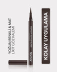 Flormar Midnight Matte Eyeliner - Long-Lasting Liquid Eyeliner for Intense Color Flormar Midnight Matte Eyeliner - Precise & Long-Lasting Flormar Midnight Matte Eyeliner, Liquid eyeliner, Matte eyeliner, Long-lasting eyeliner, High-pigment eyeliner, Makeup, Eye makeup, Cosmetics, Beauty products, Eyeliner, Liquid makeup, Matte finish, Precision eyeliner, Dramatic eye look, Smudge-proof, Long-wear makeup