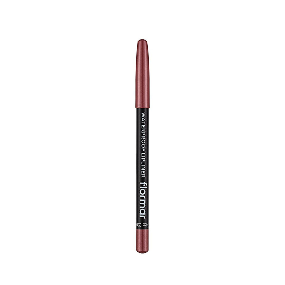 Flormar Mat Lip Liner - Waterproof, Long-Lasting, Matte Finish, 203 Subdued Pink - view 3