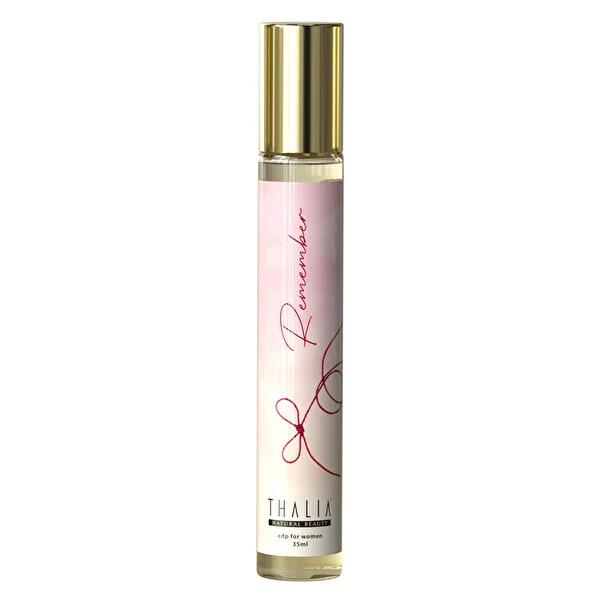 Thalia Remember EDP: Long-Lasting Floral & Woody Perfume for Women - 1.18 fl oz Thalia Remember EDP: Long Lasting Floral Perfume for Women Thalia Remember EDP, Eau de Parfum women, Floral perfume, Woody fragrance, Long lasting perfume, Women's fragrance, Amber perfume, Sandalwood perfume, EDP, women's perfume, floral fragrance, woody scent, long-lasting scent, amber scent, sandalwood scent, Freesia, Apple, Hibiscus, Violet, Catmint, Suede, Rock Rose, sophisticated scent, elegant fragrance, travel perfume, 3