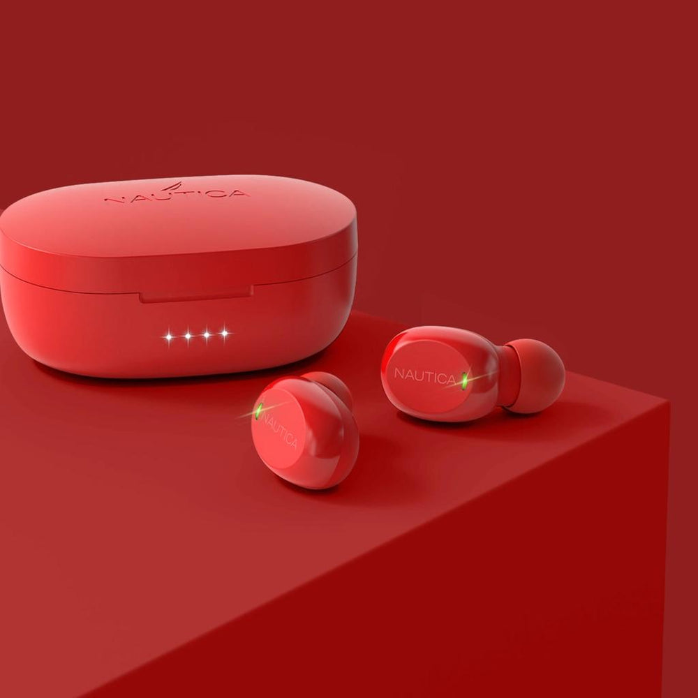 Nautica T120 TWS Wireless In-Ear Headphones in Red