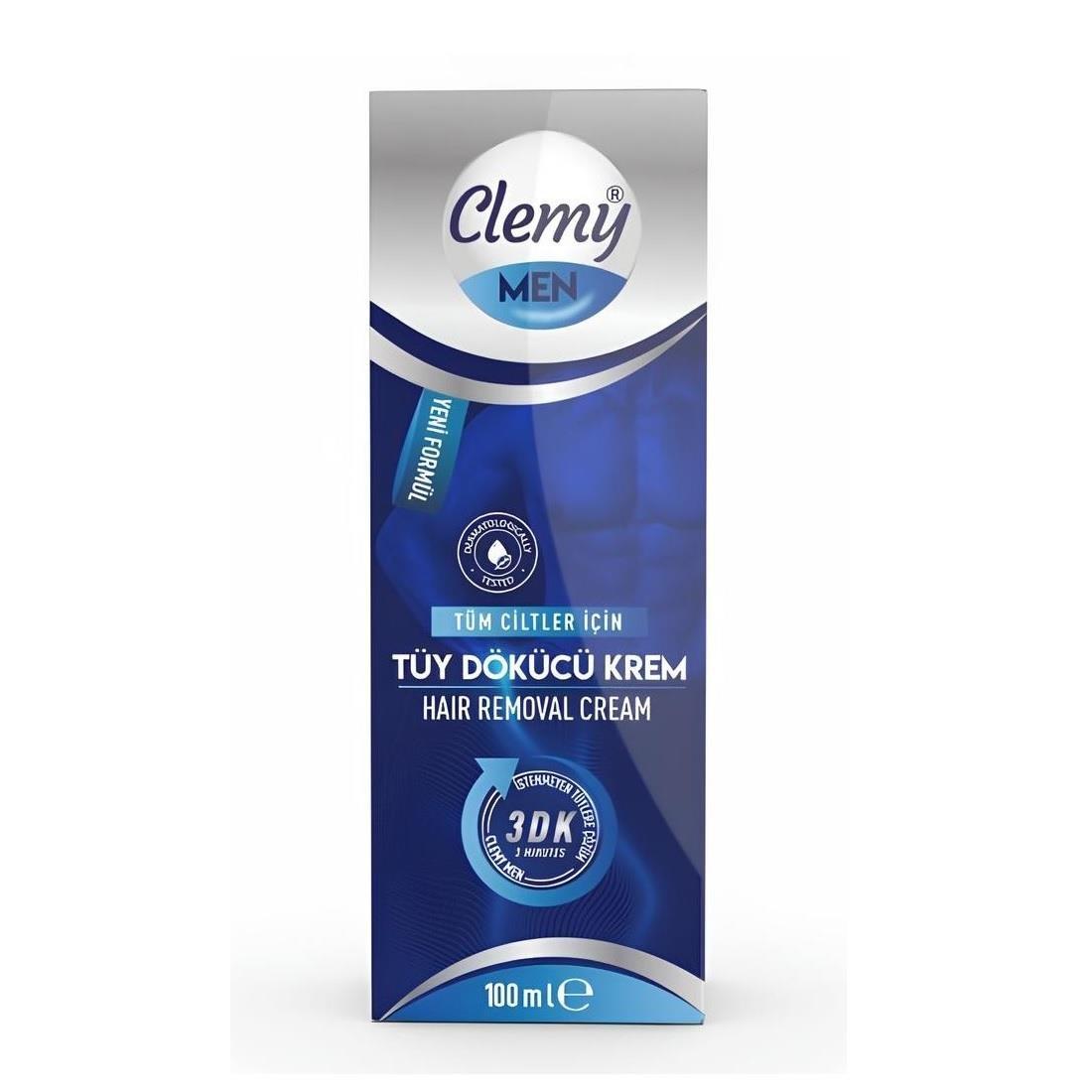 Clemy Men Hair Removal Cream for Men - 3.38 fl oz, Vitamin E & Chamomile Extract, Smooth Skin, Easy Application Clemy Men Hair Removal Cream - 3.38 fl oz hair removal cream for men, men's depilatory cream, Clemy Men Hair Removal Cream, Vitamin E hair removal cream, Chamomile Extract hair removal cream, men's grooming, smooth skin, easy hair removal, hair removal for sensitive skin, men's skincare, grooming essentials