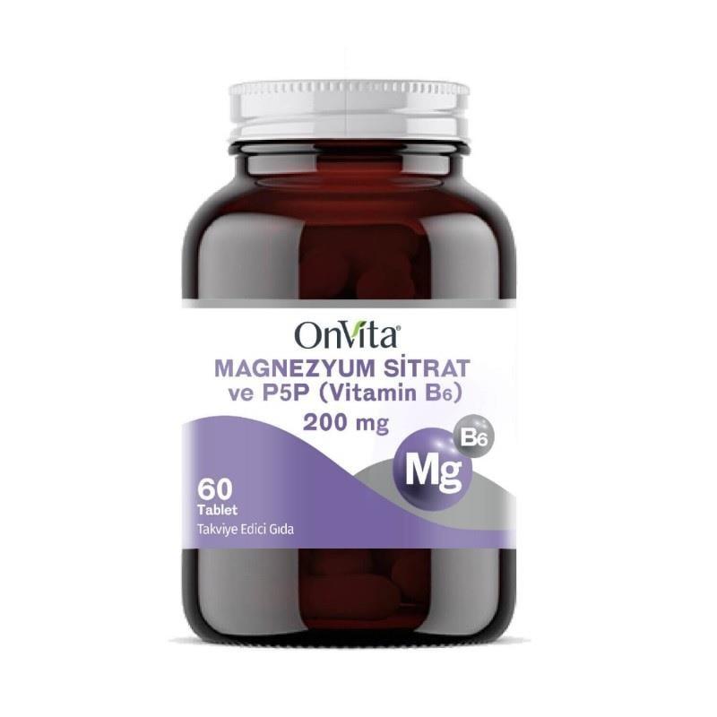 OnVita Magnesium Citrate and Vitamin B6 Supplement - 60 Tablets for Muscle Function and Overall Wellness OnVita Magnesium Citrate & Vitamin B6 Supplement - 60 Tablets Magnesium Citrate Supplement, Vitamin B6 Supplement, Dietary Supplement, Health and Wellness, Muscle Function Support, Brain Function Support, Overall Wellness, OnVita, Supplement, Magnesium and Vitamin B6 Tablets, Health Supplements, Wellness Products, Nutritional Supplements
