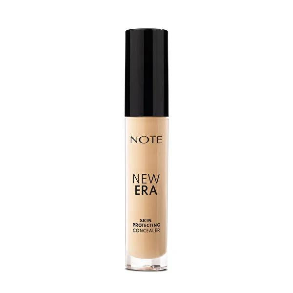 Note New Era Skin Protect Concealer 50: High Coverage, Hydrating, Anti-Aging Formula for Flawless Skin & Dark Circle Correction Note Concealer: High Coverage, Hydrating, Skin Protecting Concealer, High coverage concealer, Skin protecting concealer, Dark circle concealer, Blemish concealer, Sustainable concealer, Hydrating concealer, Anti-aging concealer, Apple seed oil concealer, Phyto-Squalane concealer, Full coverage makeup, Minimize dark circles, Skin-protecting ingredients, Sustainable beauty, Anti-agin