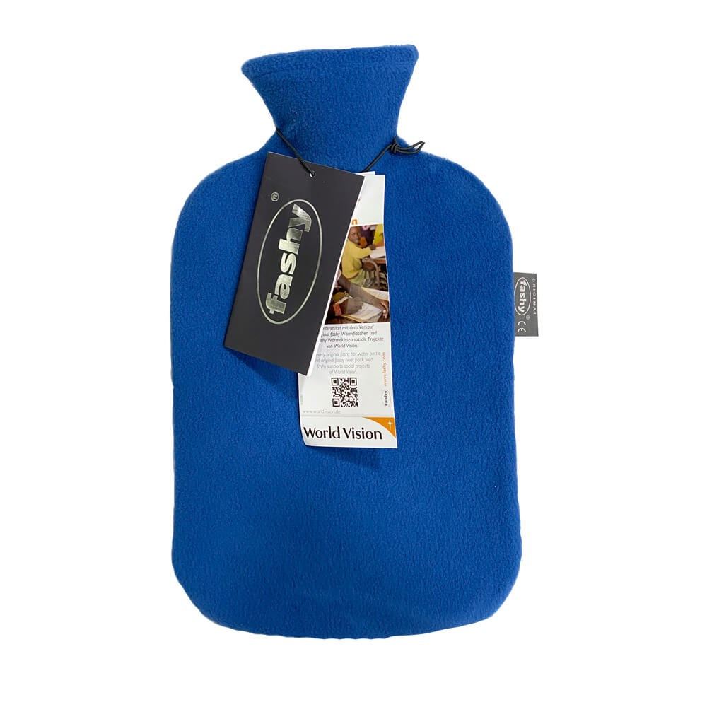 Fashy Odorless Hot Water Bottle with Cover - 2 Liter | Certified Quality