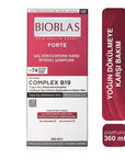 Bioblas Forte Shampoo 360ml - Intensive Hair Loss Treatment | Herbal Complex