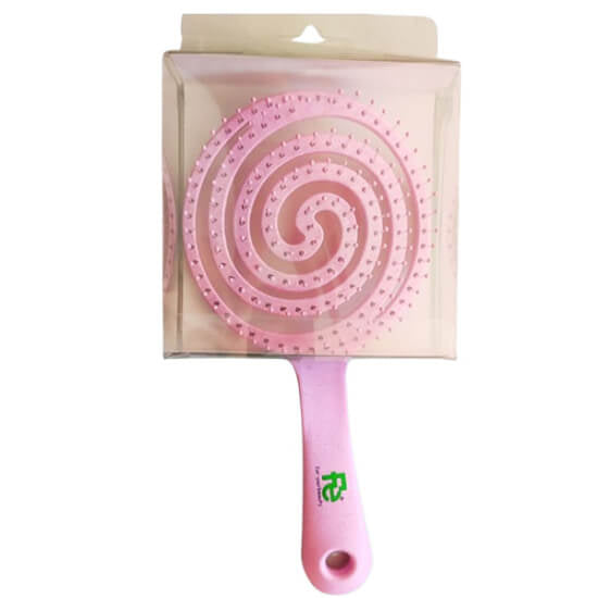 Fe 3D Oval Flexible Ecological Hair Brush for Gentle Detangling