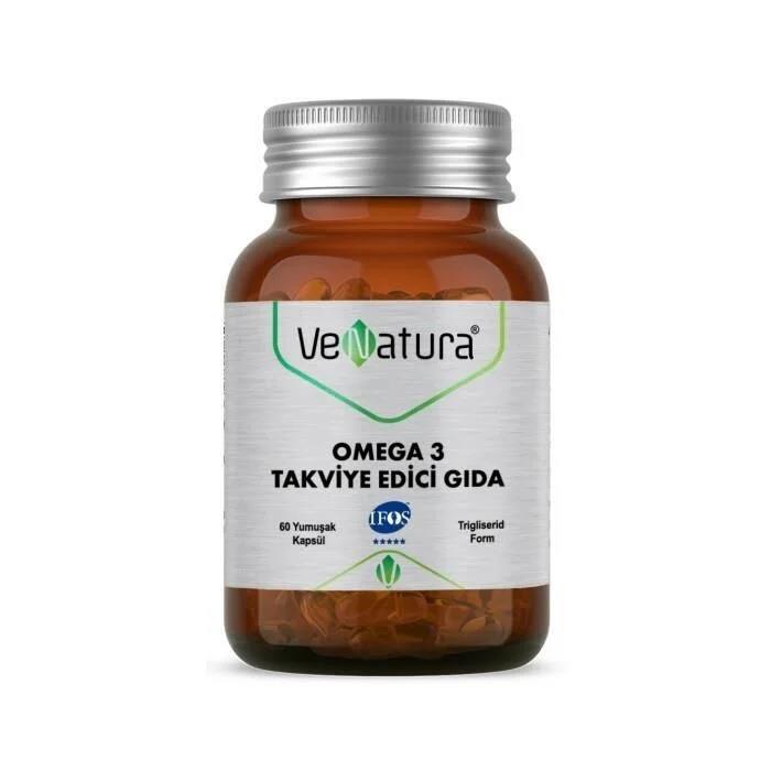 Venatura Omega-3 Dietary Supplement - 60 Softgel Capsules for Heart Health & Brain Function Support Venatura Omega-3 Supplement for Heart & Brain Health Omega-3 supplement, Fish oil capsules, Dietary supplement, Heart health support, Brain function support, Health and wellness, Omega-3 fatty acids, EPA, DHA, Softgel capsules, Natural supplements, Safe ingredients