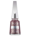 Flormar Glitter Nail Enamel GL39 Red In Silver Shimmer Polish
