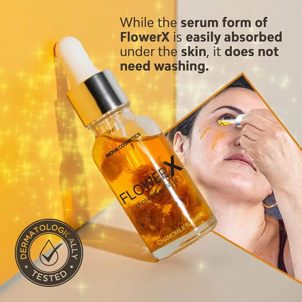 FlowerX Anti Aging Serum Brightness Moisturise Under Eye Dry