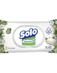 Solo White Soap Scented Wet Wipes for Fresh Cleansing 90 Count