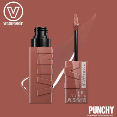 Maybelline New York Super Stay Vinyl Ink Liquid Lipstick - 120 Punchy, Long-Lasting Lip Gloss for Vibrant Color Maybelline Super Stay Vinyl Ink Lipstick - Long Lasting Maybelline New York Super Stay Vinyl Ink, Long-lasting lip gloss, Liquid lipstick, Punchy lip color, Non-sticky lip makeup, Lip care, Cosmetics, Makeup, Beauty products, Durable lip color, Vibrant lip gloss, Easy application lipstick, Lip gloss with aloe vera, Antioxidant lip care, 16-hour lip color