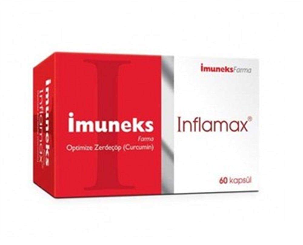 İmuneks Farma Inflamax 60 Capsules - Curcumin Supplement for Anti-Inflammatory Support Inflamax 60 Capsules - Curcumin for Anti-Inflammatory Support Dietary Supplement, Curcumin, Turmeric, Anti-Inflammatory, Inflamax, İmuneks Farma, Zerdeçal, Curcumin Supplement, Joint Health, Immune Support, Natural Remedies, Herbal Supplements, Health Supplements, Wellness Products